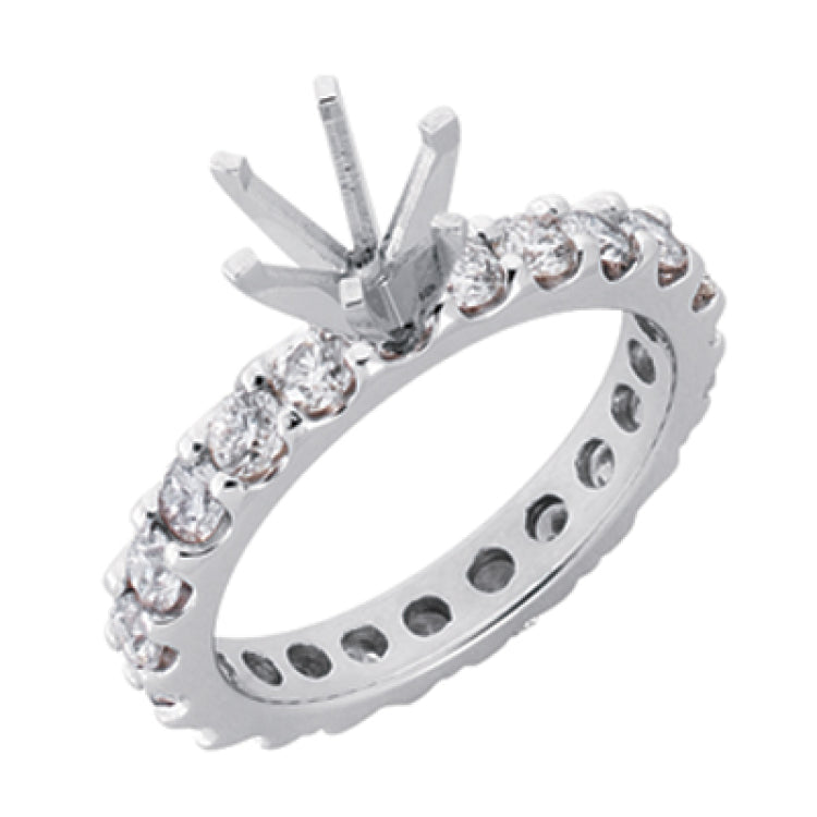 14 KT Rounds Shape Eternity Engagement Ring