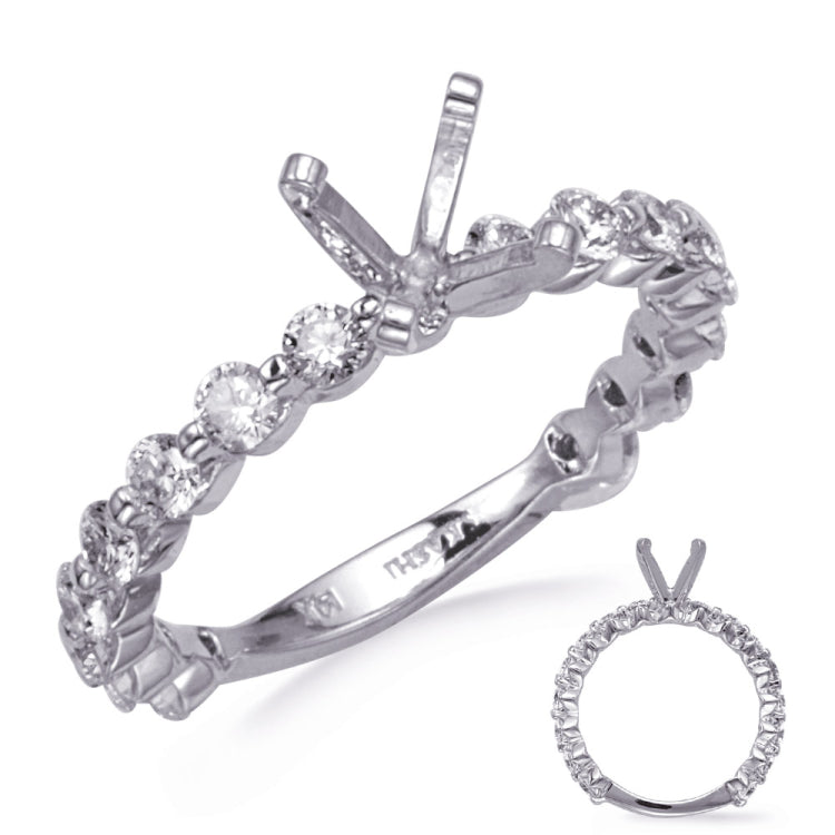 14 KT Rounds Shape White Gold Gold Engagement Ring