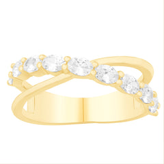 14 KT Oval Shape Yellow Gold Diamond Ring