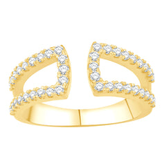 14 KT Rounds Shape Yellow Gold Diamond Ring