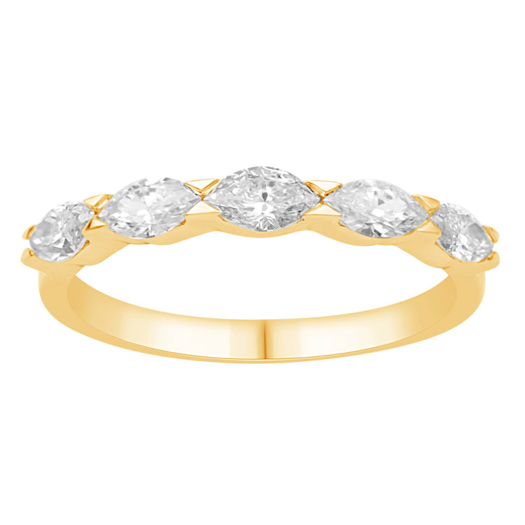 14 KT Marquise Shape Yellow Gold Marquise Diamond Ring
